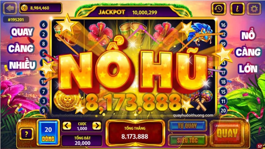 Một vài tựa game nổ hũ HB88 hot nhất